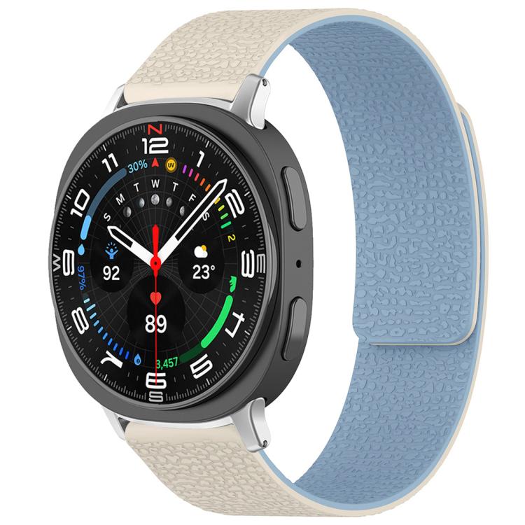 Bracelet de montre magnétique en silicone à texture litchi xDfind, For Samsung Galaxy Watch Ultra/Ultra 2025, For Samsung Galaxy Watch8 / 8 Classic, For Samsung Galaxy Watch 7 / 6 / 5 / FE, For Samsung Galaxy Fit3 SM-R390