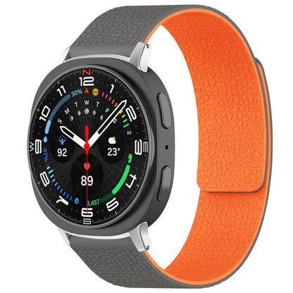 Bracelet de montre magnétique en silicone à texture litchi xDfind, For Samsung Galaxy Watch Ultra/Ultra 2025, For Samsung Galaxy Watch8 / 8 Classic, For Samsung Galaxy Watch 7 / 6 / 5 / FE, For Samsung Galaxy Fit3 SM-R390