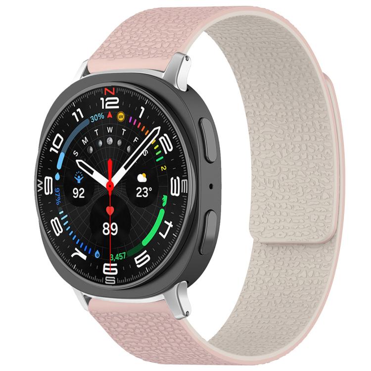 Bracelet de montre magnétique en silicone à texture litchi xDfind, For Samsung Galaxy Watch Ultra/Ultra 2025, For Samsung Galaxy Watch8 / 8 Classic, For Samsung Galaxy Watch 7 / 6 / 5 / FE, For Samsung Galaxy Fit3 SM-R390
