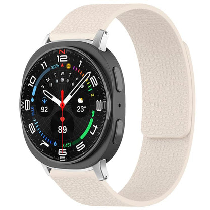 Bracelet de montre magnétique en silicone à texture litchi xDfind, For Samsung Galaxy Watch Ultra/Ultra 2025, For Samsung Galaxy Watch8 / 8 Classic, For Samsung Galaxy Watch 7 / 6 / 5 / FE, For Samsung Galaxy Fit3 SM-R390