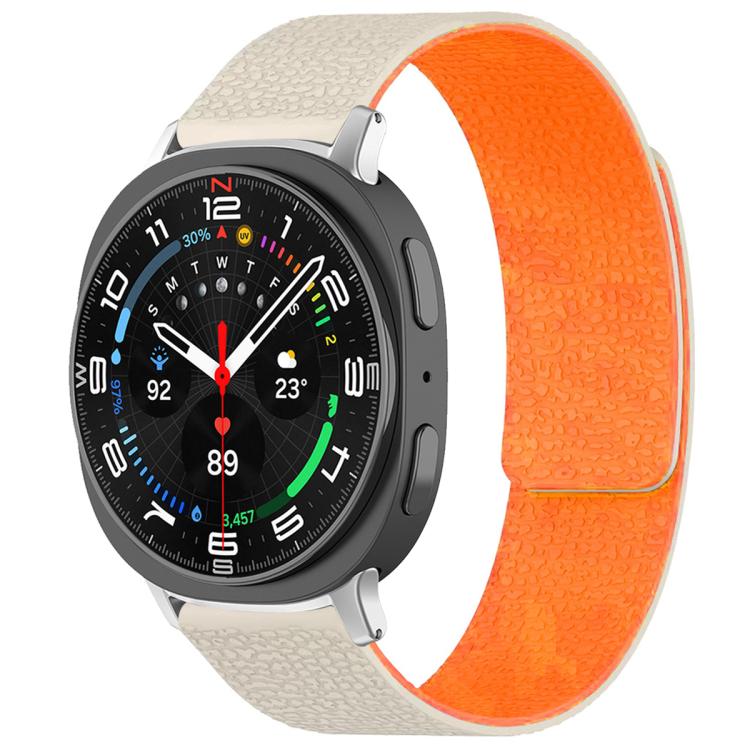 Bracelet de montre magnétique en silicone à texture litchi xDfind, For Samsung Galaxy Watch Ultra/Ultra 2025, For Samsung Galaxy Watch8 / 8 Classic, For Samsung Galaxy Watch 7 / 6 / 5 / FE, For Samsung Galaxy Fit3 SM-R390
