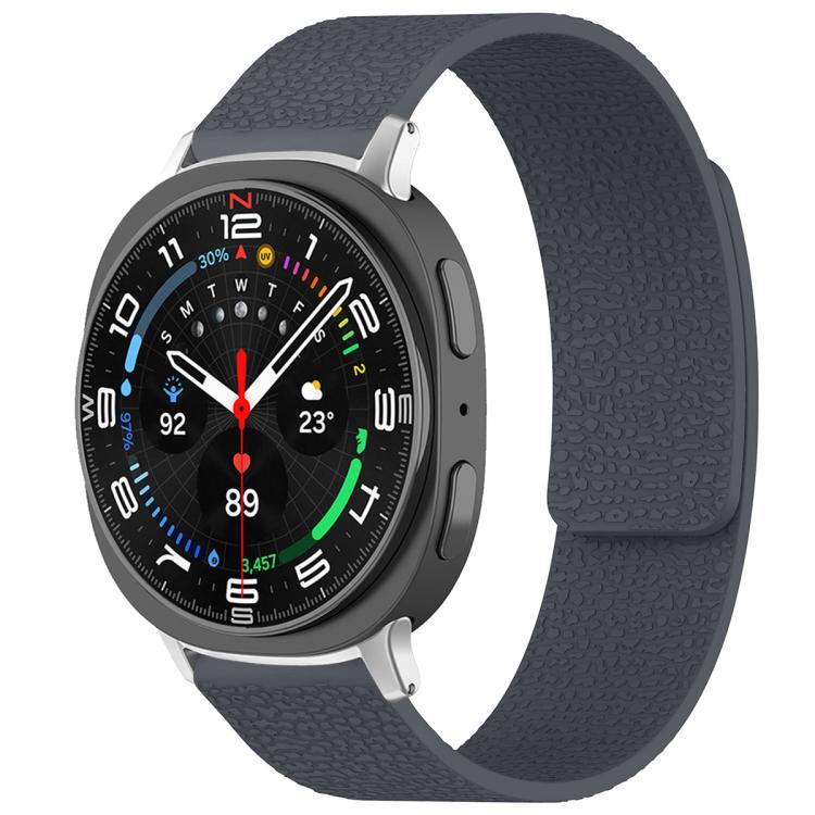 Bracelet de montre magnétique en silicone à texture litchi xDfind, For Samsung Galaxy Watch Ultra/Ultra 2025, For Samsung Galaxy Watch8 / 8 Classic, For Samsung Galaxy Watch 7 / 6 / 5 / FE, For Samsung Galaxy Fit3 SM-R390
