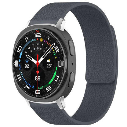 Bracelet de montre magnétique en silicone à texture litchi xDfind, For Samsung Galaxy Watch Ultra/Ultra 2025, For Samsung Galaxy Watch8 / 8 Classic, For Samsung Galaxy Watch 7 / 6 / 5 / FE, For Samsung Galaxy Fit3 SM-R390