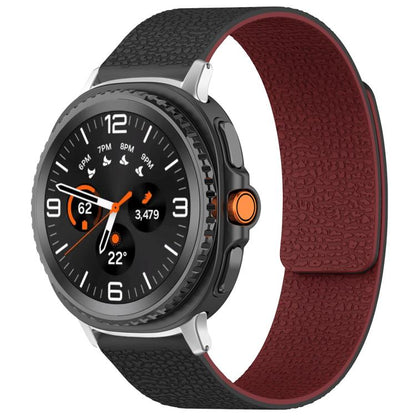 Bracelet de montre magnétique en silicone à texture litchi xDfind, For Samsung Galaxy Watch Ultra/Ultra 2025, For Samsung Galaxy Watch8 / 8 Classic, For Samsung Galaxy Watch 7 / 6 / 5 / FE, For Samsung Galaxy Fit3 SM-R390