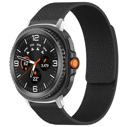 Bracelet de montre magnétique en silicone à texture litchi xDfind, For Samsung Galaxy Watch Ultra/Ultra 2025, For Samsung Galaxy Watch8 / 8 Classic, For Samsung Galaxy Watch 7 / 6 / 5 / FE, For Samsung Galaxy Fit3 SM-R390
