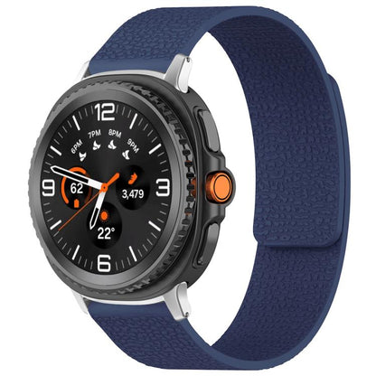 Bracelet de montre magnétique en silicone à texture litchi xDfind, For Samsung Galaxy Watch Ultra/Ultra 2025, For Samsung Galaxy Watch8 / 8 Classic, For Samsung Galaxy Watch 7 / 6 / 5 / FE, For Samsung Galaxy Fit3 SM-R390
