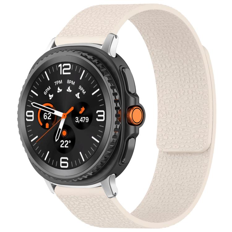 Bracelet de montre magnétique en silicone à texture litchi xDfind, For Samsung Galaxy Watch Ultra/Ultra 2025, For Samsung Galaxy Watch8 / 8 Classic, For Samsung Galaxy Watch 7 / 6 / 5 / FE, For Samsung Galaxy Fit3 SM-R390