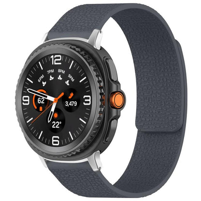 Bracelet de montre magnétique en silicone à texture litchi xDfind, For Samsung Galaxy Watch Ultra/Ultra 2025, For Samsung Galaxy Watch8 / 8 Classic, For Samsung Galaxy Watch 7 / 6 / 5 / FE, For Samsung Galaxy Fit3 SM-R390