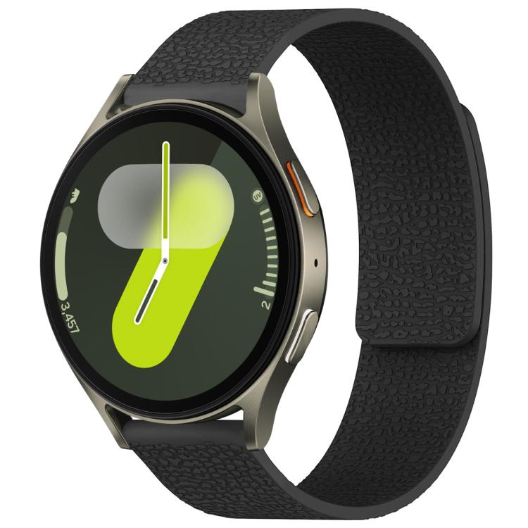 Bracelet de montre magnétique en silicone à texture litchi xDfind, For Samsung Galaxy Watch Ultra/Ultra 2025, For Samsung Galaxy Watch8 / 8 Classic, For Samsung Galaxy Watch 7 / 6 / 5 / FE, For Samsung Galaxy Fit3 SM-R390