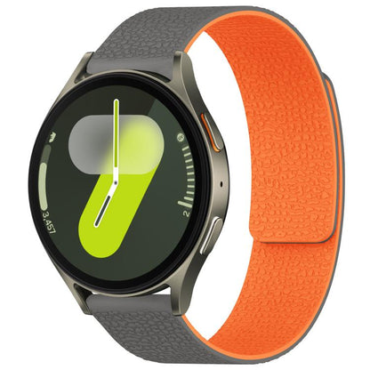 Bracelet de montre magnétique en silicone à texture litchi xDfind, For Samsung Galaxy Watch Ultra/Ultra 2025, For Samsung Galaxy Watch8 / 8 Classic, For Samsung Galaxy Watch 7 / 6 / 5 / FE, For Samsung Galaxy Fit3 SM-R390