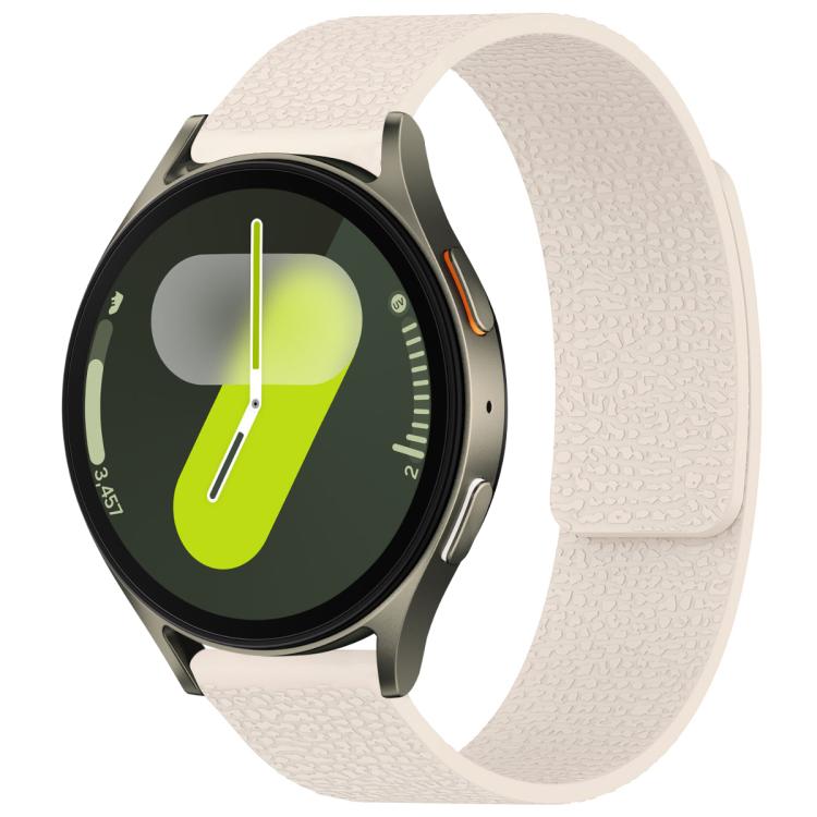 Bracelet de montre magnétique en silicone à texture litchi xDfind, For Samsung Galaxy Watch Ultra/Ultra 2025, For Samsung Galaxy Watch8 / 8 Classic, For Samsung Galaxy Watch 7 / 6 / 5 / FE, For Samsung Galaxy Fit3 SM-R390