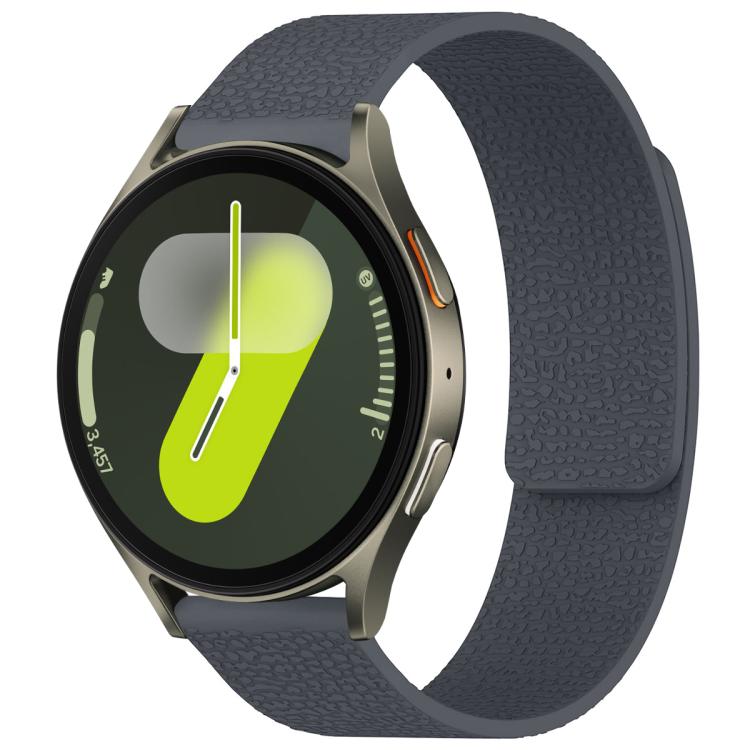 Bracelet de montre magnétique en silicone à texture litchi xDfind, For Samsung Galaxy Watch Ultra/Ultra 2025, For Samsung Galaxy Watch8 / 8 Classic, For Samsung Galaxy Watch 7 / 6 / 5 / FE, For Samsung Galaxy Fit3 SM-R390
