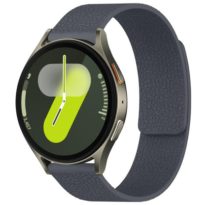 Bracelet de montre magnétique en silicone à texture litchi xDfind, For Samsung Galaxy Watch Ultra/Ultra 2025, For Samsung Galaxy Watch8 / 8 Classic, For Samsung Galaxy Watch 7 / 6 / 5 / FE, For Samsung Galaxy Fit3 SM-R390