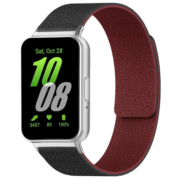 Bracelet de montre magnétique en silicone à texture litchi xDfind, For Samsung Galaxy Watch Ultra/Ultra 2025, For Samsung Galaxy Watch8 / 8 Classic, For Samsung Galaxy Watch 7 / 6 / 5 / FE, For Samsung Galaxy Fit3 SM-R390