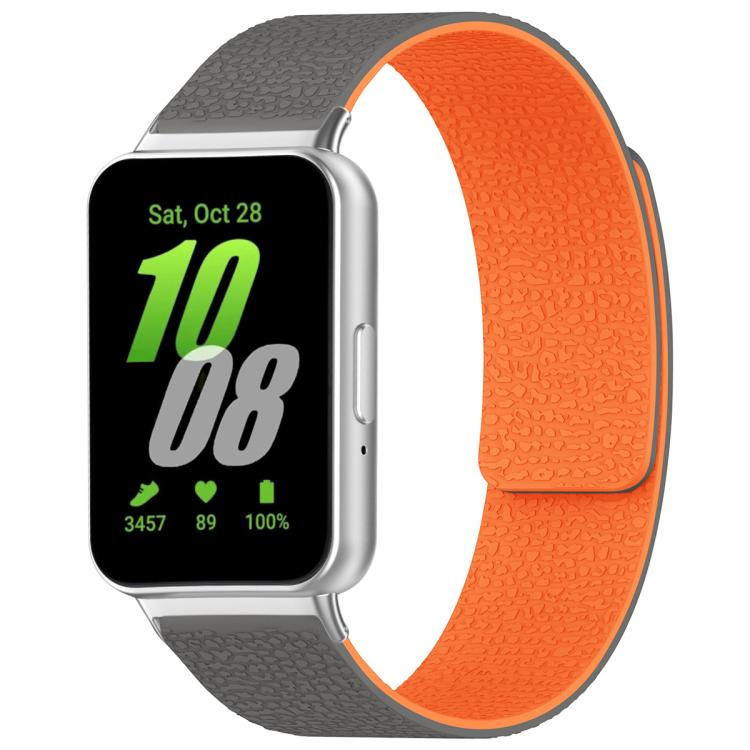 Bracelet de montre magnétique en silicone à texture litchi xDfind, For Samsung Galaxy Watch Ultra/Ultra 2025, For Samsung Galaxy Watch8 / 8 Classic, For Samsung Galaxy Watch 7 / 6 / 5 / FE, For Samsung Galaxy Fit3 SM-R390