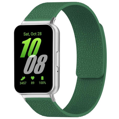 Bracelet de montre magnétique en silicone à texture litchi xDfind, For Samsung Galaxy Watch Ultra/Ultra 2025, For Samsung Galaxy Watch8 / 8 Classic, For Samsung Galaxy Watch 7 / 6 / 5 / FE, For Samsung Galaxy Fit3 SM-R390