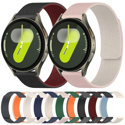 Bracelet de montre magnétique en silicone à texture litchi xDfind, For Samsung Galaxy Watch Ultra/Ultra 2025, For Samsung Galaxy Watch8 / 8 Classic, For Samsung Galaxy Watch 7 / 6 / 5 / FE, For Samsung Galaxy Fit3 SM-R390