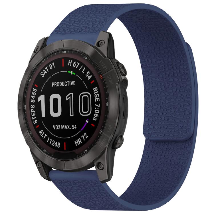 Bracelet de montre magnétique en silicone à texture litchi xDfind, For Garmin Fenix 8/7X/6X/5X 26mm, For Garmin Fenix 8/7/6/5 22mm, For Garmin Fenix 8/7S/6S/5S 20mm, For Garmin Forerunner 45 / 45S / Swim 2 18mm, For Garmin Forerunner 35/30/35J 20mm