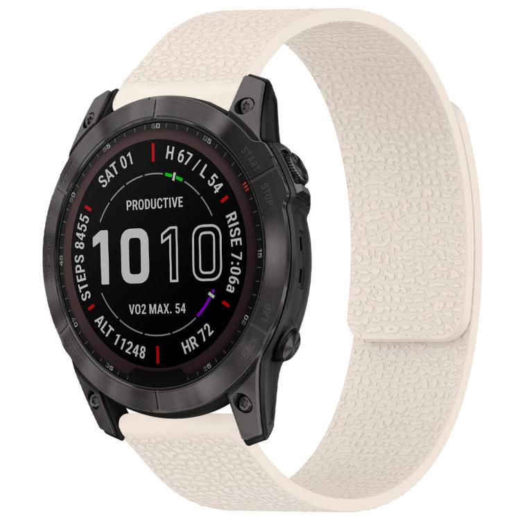 Bracelet de montre magnétique en silicone à texture litchi xDfind, For Garmin Fenix 8/7X/6X/5X 26mm, For Garmin Fenix 8/7/6/5 22mm, For Garmin Fenix 8/7S/6S/5S 20mm, For Garmin Forerunner 45 / 45S / Swim 2 18mm, For Garmin Forerunner 35/30/35J 20mm