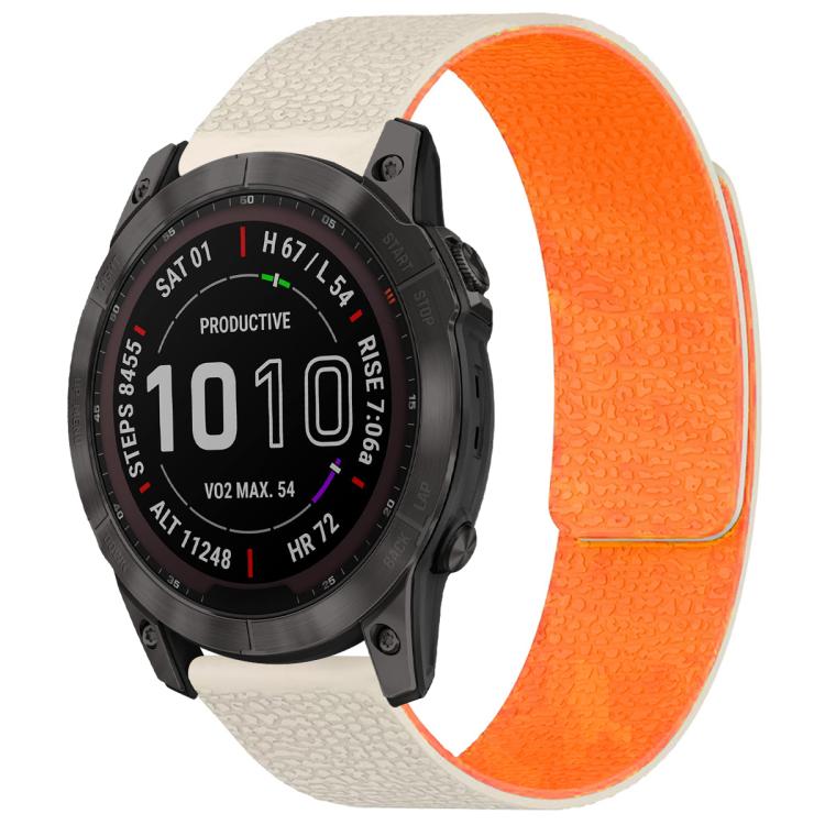 Bracelet de montre magnétique en silicone à texture litchi xDfind, For Garmin Fenix 8/7X/6X/5X 26mm, For Garmin Fenix 8/7/6/5 22mm, For Garmin Fenix 8/7S/6S/5S 20mm, For Garmin Forerunner 45 / 45S / Swim 2 18mm, For Garmin Forerunner 35/30/35J 20mm