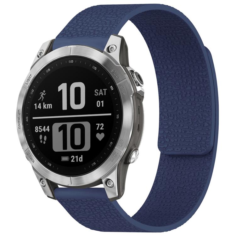Bracelet de montre magnétique en silicone à texture litchi xDfind, For Garmin Fenix 8/7X/6X/5X 26mm, For Garmin Fenix 8/7/6/5 22mm, For Garmin Fenix 8/7S/6S/5S 20mm, For Garmin Forerunner 45 / 45S / Swim 2 18mm, For Garmin Forerunner 35/30/35J 20mm