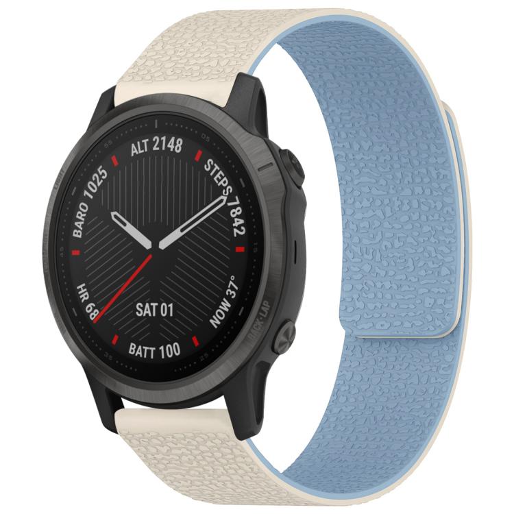 Bracelet de montre magnétique en silicone à texture litchi xDfind, For Garmin Fenix 8/7X/6X/5X 26mm, For Garmin Fenix 8/7/6/5 22mm, For Garmin Fenix 8/7S/6S/5S 20mm, For Garmin Forerunner 45 / 45S / Swim 2 18mm, For Garmin Forerunner 35/30/35J 20mm