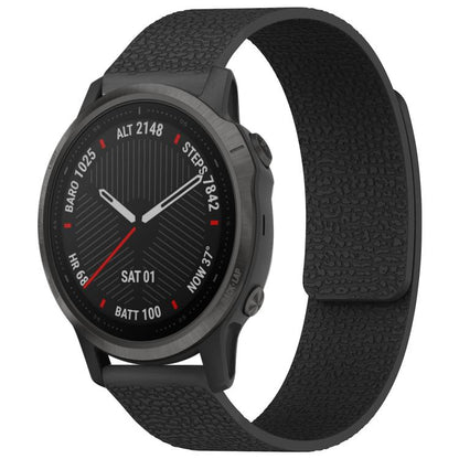Bracelet de montre magnétique en silicone à texture litchi xDfind, For Garmin Fenix 8/7X/6X/5X 26mm, For Garmin Fenix 8/7/6/5 22mm, For Garmin Fenix 8/7S/6S/5S 20mm, For Garmin Forerunner 45 / 45S / Swim 2 18mm, For Garmin Forerunner 35/30/35J 20mm
