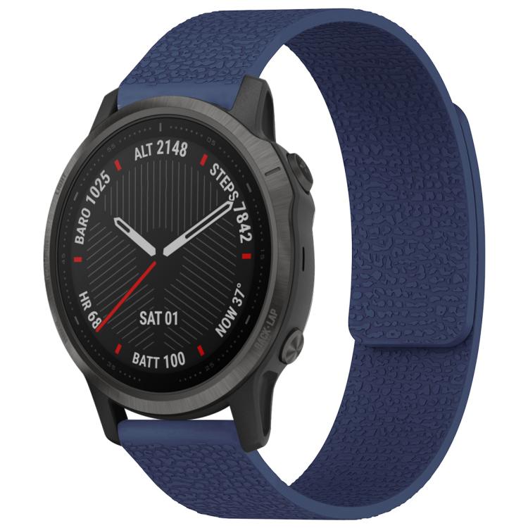 Bracelet de montre magnétique en silicone à texture litchi xDfind, For Garmin Fenix 8/7X/6X/5X 26mm, For Garmin Fenix 8/7/6/5 22mm, For Garmin Fenix 8/7S/6S/5S 20mm, For Garmin Forerunner 45 / 45S / Swim 2 18mm, For Garmin Forerunner 35/30/35J 20mm