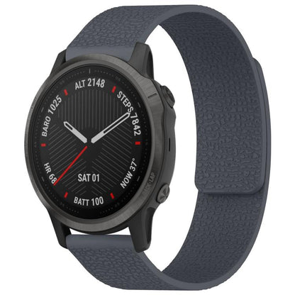 Bracelet de montre magnétique en silicone à texture litchi xDfind, For Garmin Fenix 8/7X/6X/5X 26mm, For Garmin Fenix 8/7/6/5 22mm, For Garmin Fenix 8/7S/6S/5S 20mm, For Garmin Forerunner 45 / 45S / Swim 2 18mm, For Garmin Forerunner 35/30/35J 20mm