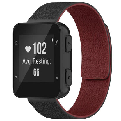 Bracelet de montre magnétique en silicone à texture litchi xDfind, For Garmin Fenix 8/7X/6X/5X 26mm, For Garmin Fenix 8/7/6/5 22mm, For Garmin Fenix 8/7S/6S/5S 20mm, For Garmin Forerunner 45 / 45S / Swim 2 18mm, For Garmin Forerunner 35/30/35J 20mm