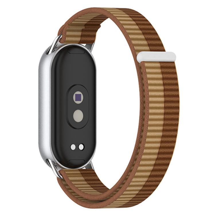 Bracelet de montre xDfind en nylon tressé avec connecteur métallique, For Xiaomi Smart Band 10 / 9 / 8 / NFC