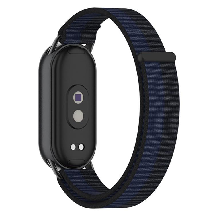 Bracelet de montre xDfind en nylon tressé avec connecteur métallique, For Xiaomi Smart Band 10 / 9 / 8 / NFC
