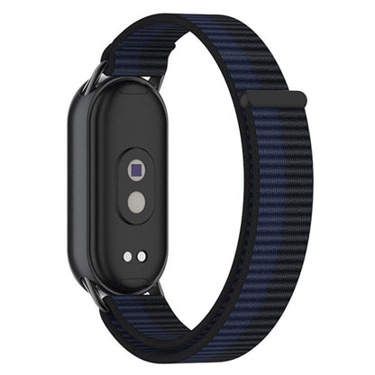 Bracelet de montre xDfind en nylon tressé avec connecteur métallique, For Xiaomi Smart Band 10 / 9 / 8 / NFC