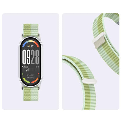 Bracelet de montre xDfind en nylon tressé avec connecteur métallique, For Xiaomi Smart Band 10 / 9 / 8 / NFC