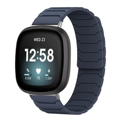 Bracelet de montre magnétique en silicone xDfind, For Fitbit Versa 4 / 3 / Sense 2 / Sense