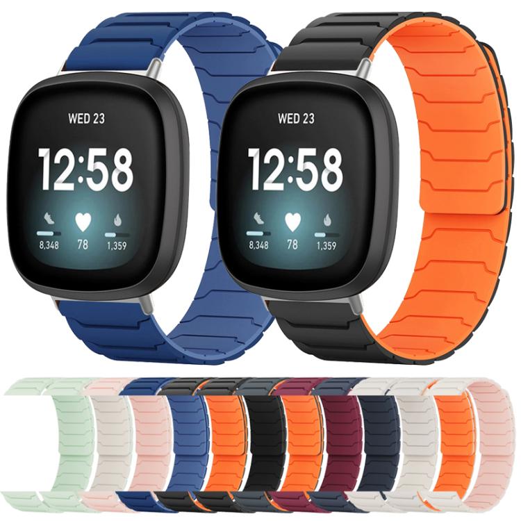 Bracelet de montre magnétique en silicone xDfind, For Fitbit Versa 4 / 3 / Sense 2 / Sense