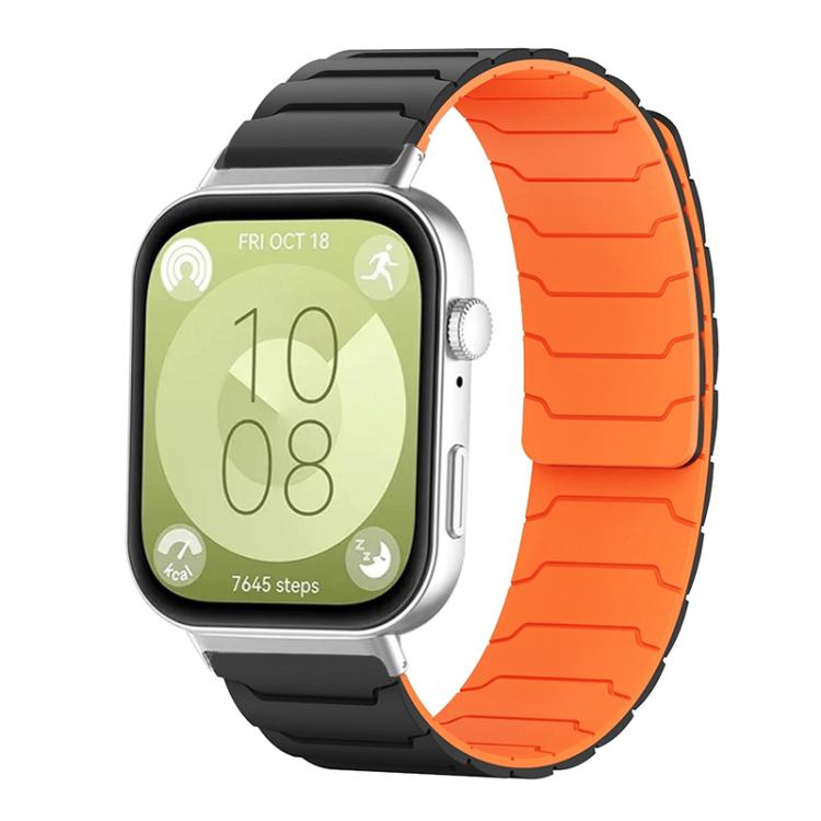 Bracelet de montre magnétique en silicone xDfind, For Huawei Watch Fit4 / Fit4 Pro / Fit3