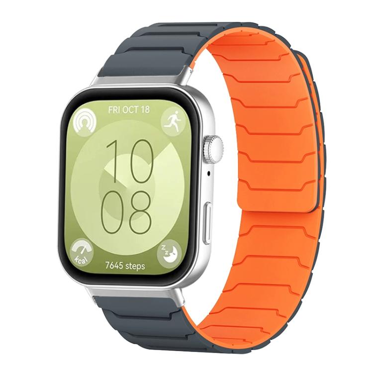 Bracelet de montre magnétique en silicone xDfind, For Huawei Watch Fit4 / Fit4 Pro / Fit3
