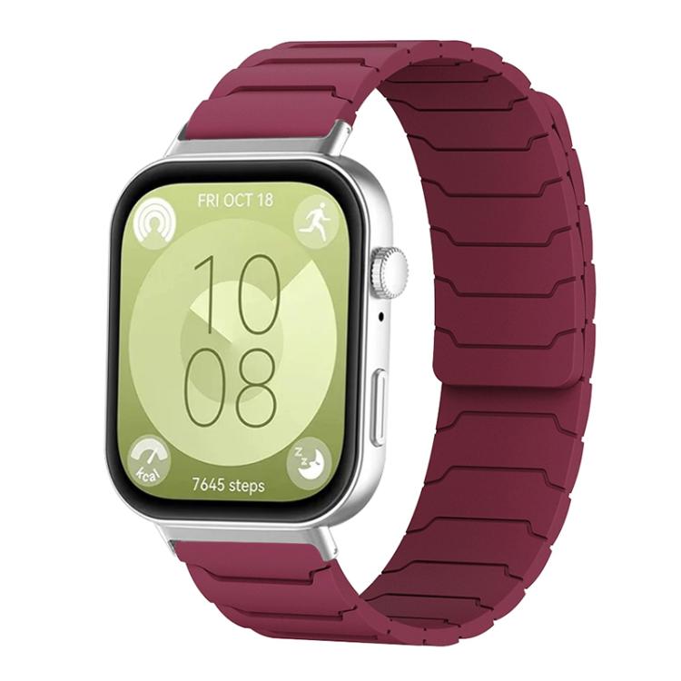 Bracelet de montre magnétique en silicone xDfind, For Huawei Watch Fit4 / Fit4 Pro / Fit3