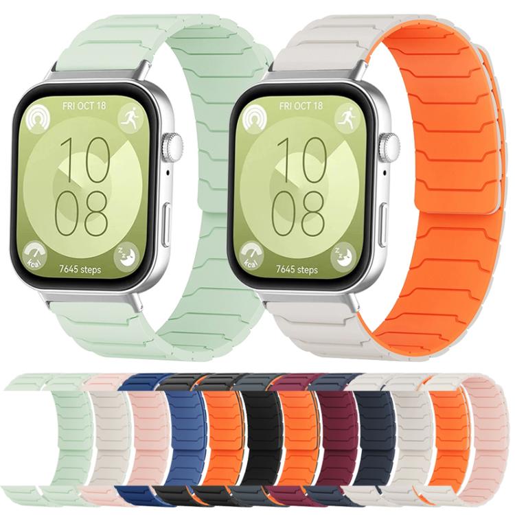 Bracelet de montre magnétique en silicone xDfind, For Huawei Watch Fit4 / Fit4 Pro / Fit3