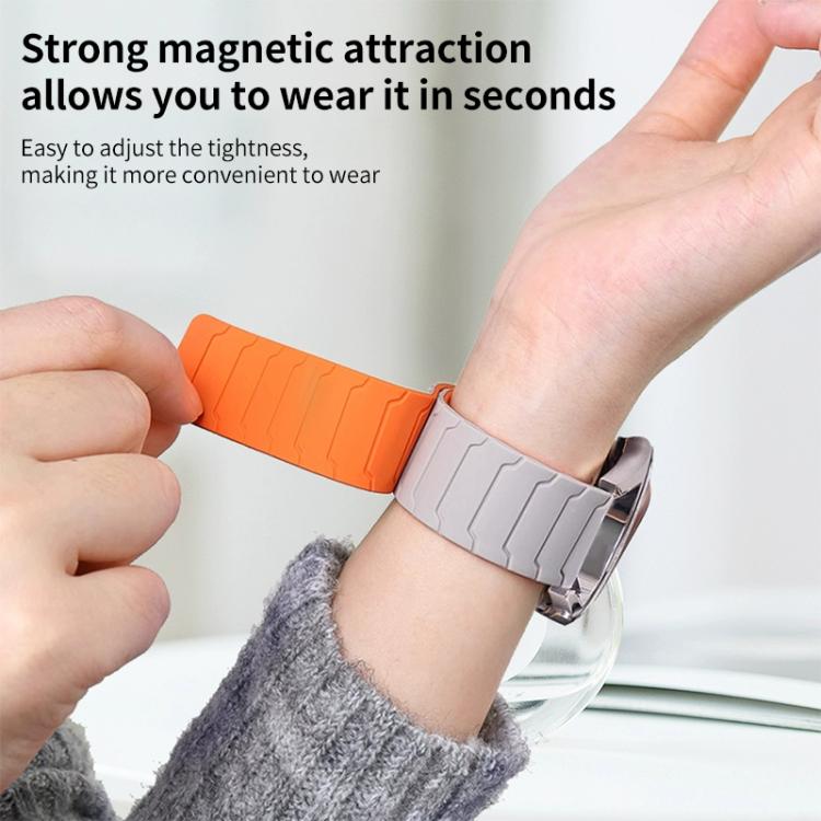 Bracelet de montre magnétique en silicone xDfind, For Huawei Watch Fit4 / Fit4 Pro / Fit3