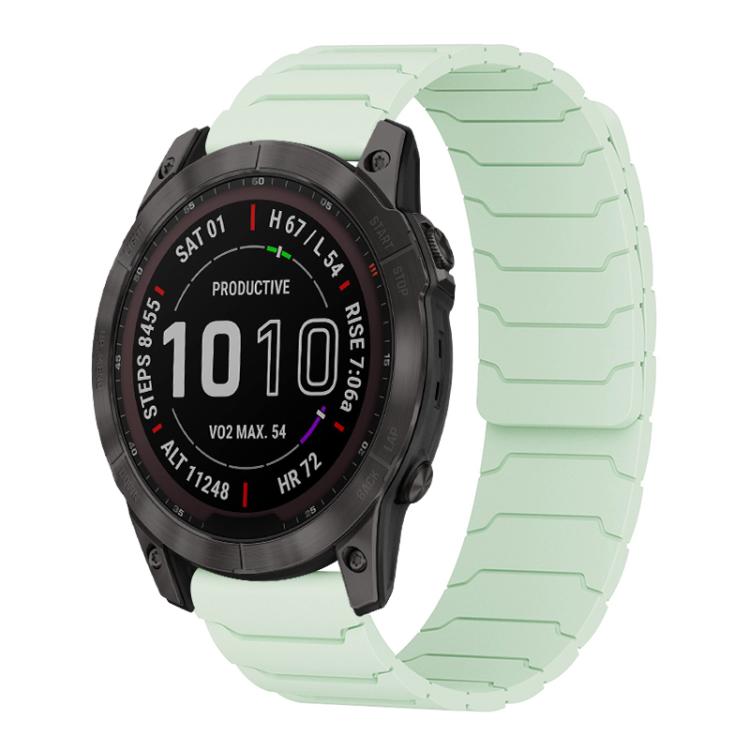 Bracelet de montre magnétique en silicone xDfind, For Garmin Fenix 8/7X/6X/5X 26mm, For Garmin Fenix 8/7/6/5 22mm, For Garmin Forerunner 35/30/35J 20mm