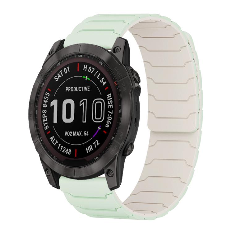 Bracelet de montre magnétique en silicone xDfind, For Garmin Fenix 8/7X/6X/5X 26mm, For Garmin Fenix 8/7/6/5 22mm, For Garmin Forerunner 35/30/35J 20mm
