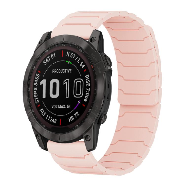 Bracelet de montre magnétique en silicone xDfind, For Garmin Fenix 8/7X/6X/5X 26mm, For Garmin Fenix 8/7/6/5 22mm, For Garmin Forerunner 35/30/35J 20mm