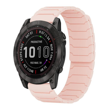 Bracelet de montre magnétique en silicone xDfind, For Garmin Fenix 8/7X/6X/5X 26mm, For Garmin Fenix 8/7/6/5 22mm, For Garmin Forerunner 35/30/35J 20mm