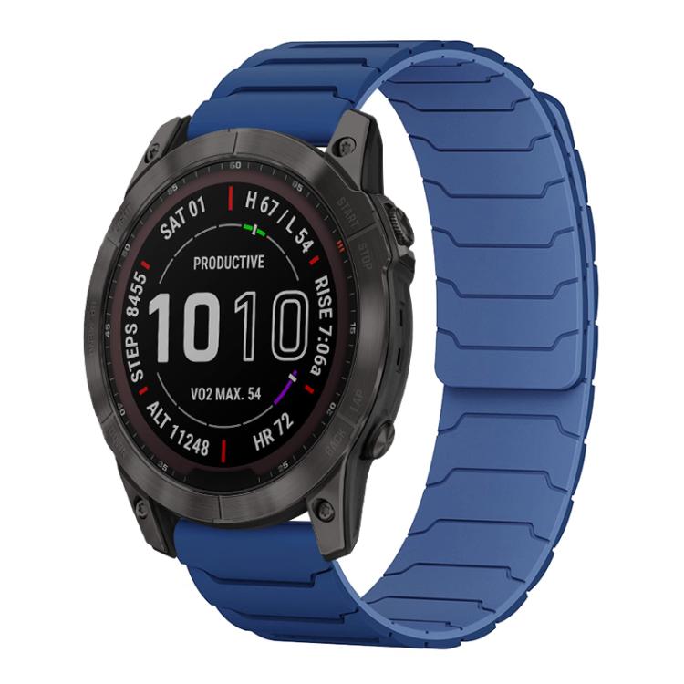 Bracelet de montre magnétique en silicone xDfind, For Garmin Fenix 8/7X/6X/5X 26mm, For Garmin Fenix 8/7/6/5 22mm, For Garmin Forerunner 35/30/35J 20mm