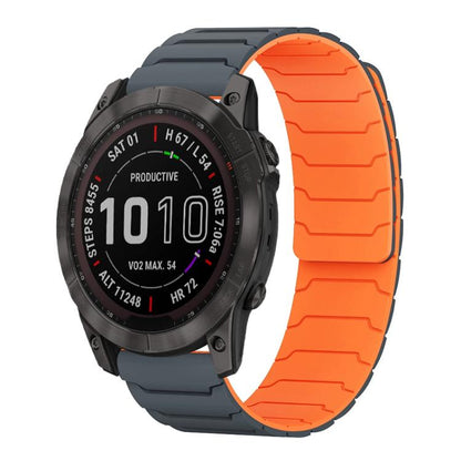 Bracelet de montre magnétique en silicone xDfind, For Garmin Fenix 8/7X/6X/5X 26mm, For Garmin Fenix 8/7/6/5 22mm, For Garmin Forerunner 35/30/35J 20mm