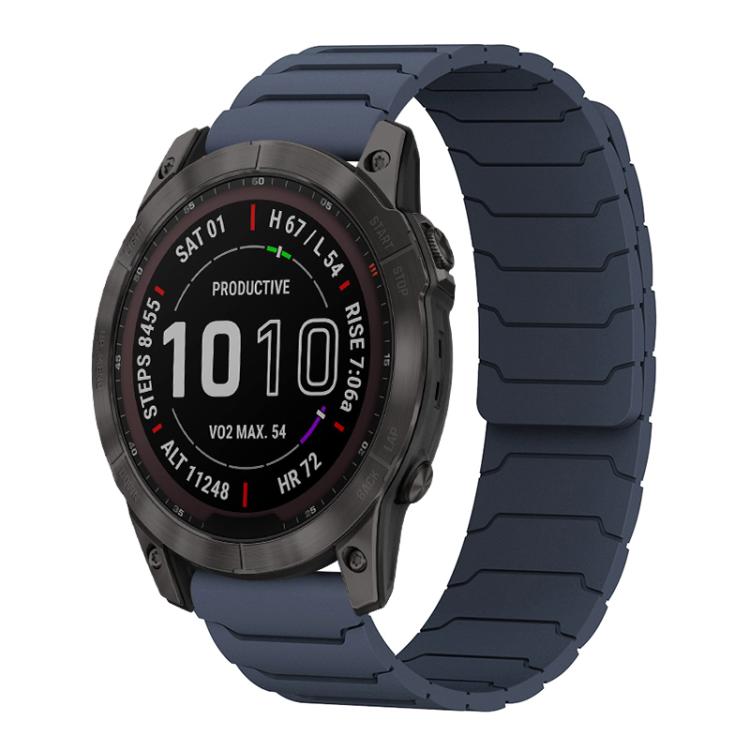 Bracelet de montre magnétique en silicone xDfind, For Garmin Fenix 8/7X/6X/5X 26mm, For Garmin Fenix 8/7/6/5 22mm, For Garmin Forerunner 35/30/35J 20mm