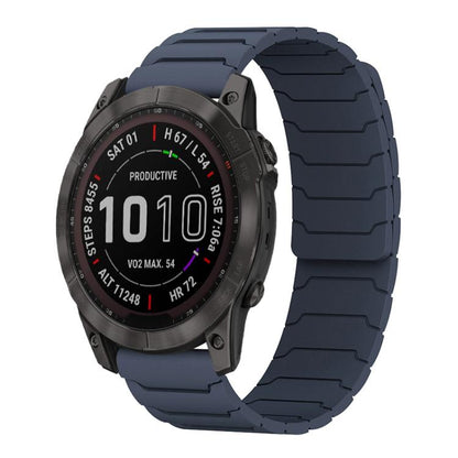 Bracelet de montre magnétique en silicone xDfind, For Garmin Fenix 8/7X/6X/5X 26mm, For Garmin Fenix 8/7/6/5 22mm, For Garmin Forerunner 35/30/35J 20mm