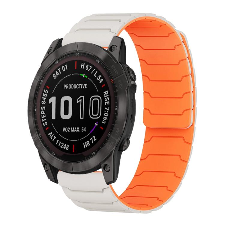 Bracelet de montre magnétique en silicone xDfind, For Garmin Fenix 8/7X/6X/5X 26mm, For Garmin Fenix 8/7/6/5 22mm, For Garmin Forerunner 35/30/35J 20mm